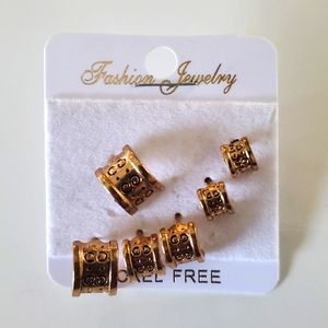 Boutique Gold Tone Nickel Free Fashion Earring Cuffs